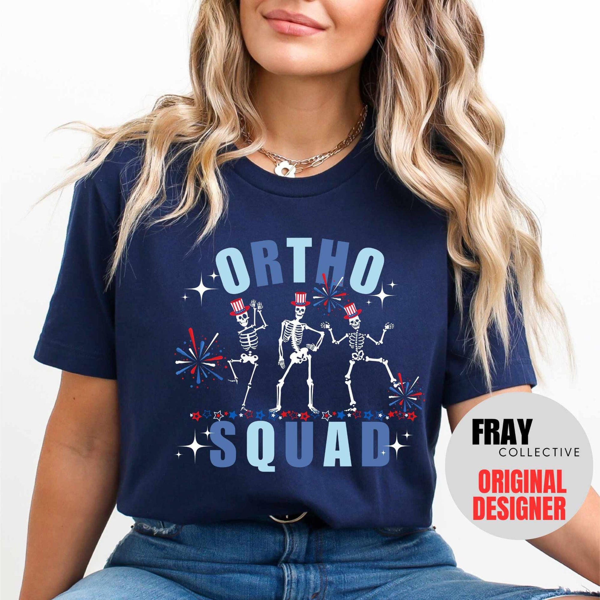 Ortho Nurse Shirt Orthopedics 4th July Shirt Ortho Squad Crew 4th T-Shirt Independence Day Nurse Tee Otho Tech Gift Ortho 4th Team Shirts