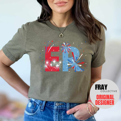 ER Nurse 4th of July T-Shirt ER Shirt Patriotic Emergency Nurse American July 4th Independence Day Emergency Room Rn Tee Memorial Labor Day