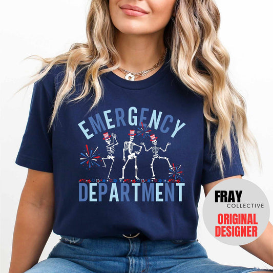 Emergency Department 4th July Shirt ER Nurse 4th T-Shirt Independence Day Emergency Room Nurse 4th July Tee ER Tech Gift ER 4th Team Shirts