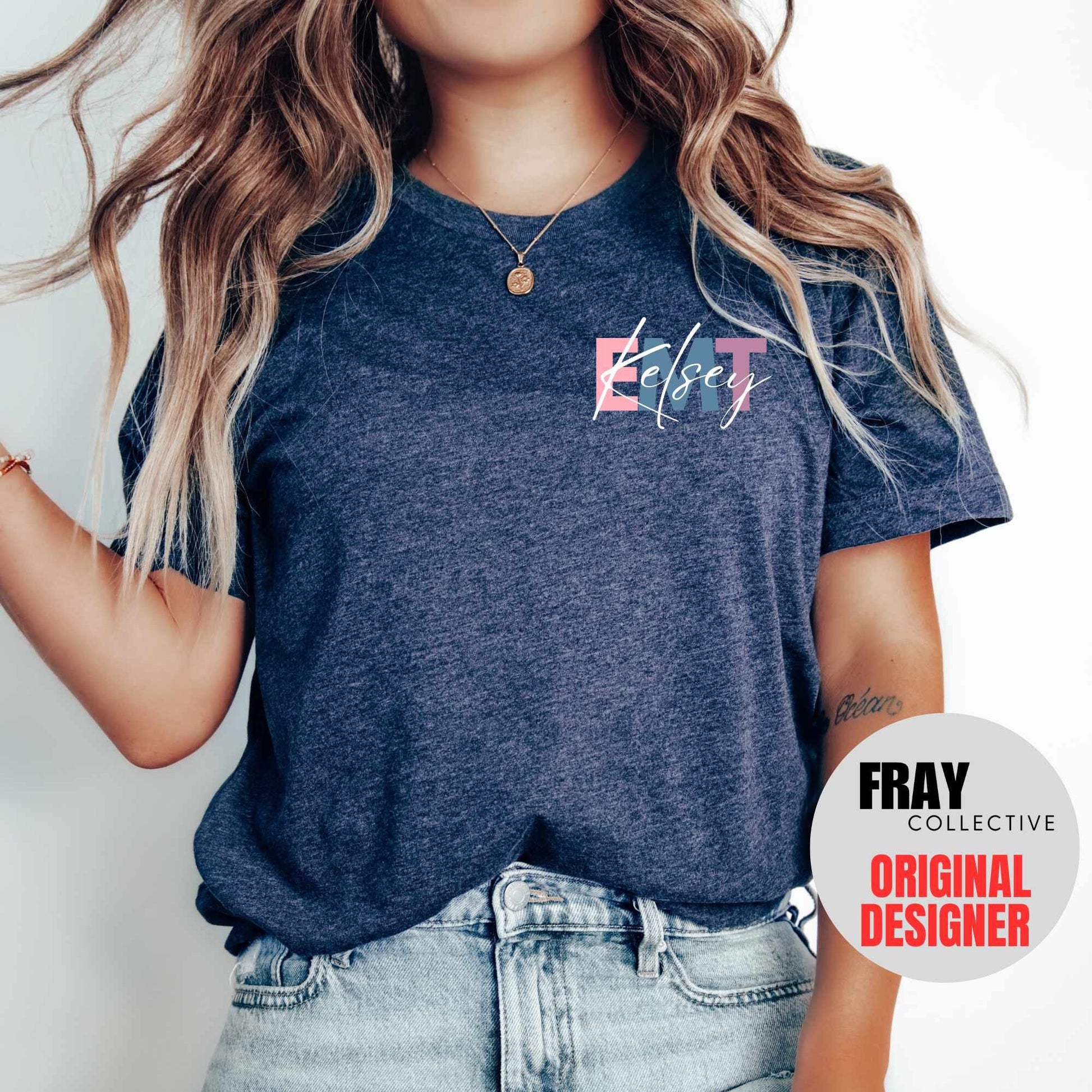 Personalized EMT Nurse Shirt, Custom EMT Nurse T-shirt, EMT Nurse Gift, Emergency Medical Technician Tshirt, Paramedic Nurse T shirt,Emt tee