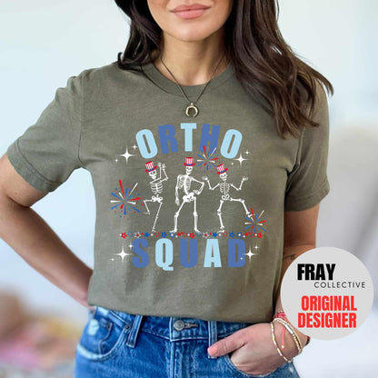 Ortho Nurse Shirt Orthopedics 4th July Shirt Ortho Squad Crew 4th T-Shirt Independence Day Nurse Tee Otho Tech Gift Ortho 4th Team Shirts