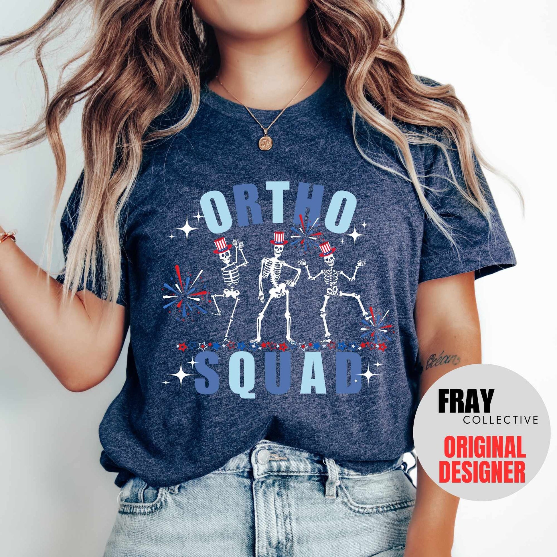 Ortho Nurse Shirt Orthopedics 4th July Shirt Ortho Squad Crew 4th T-Shirt Independence Day Nurse Tee Otho Tech Gift Ortho 4th Team Shirts