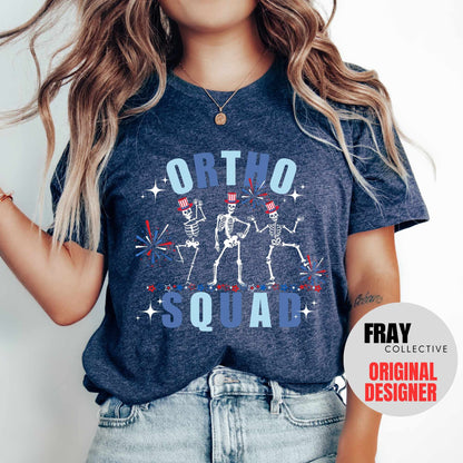 Ortho Nurse Shirt Orthopedics 4th July Shirt Ortho Squad Crew 4th T-Shirt Independence Day Nurse Tee Otho Tech Gift Ortho 4th Team Shirts