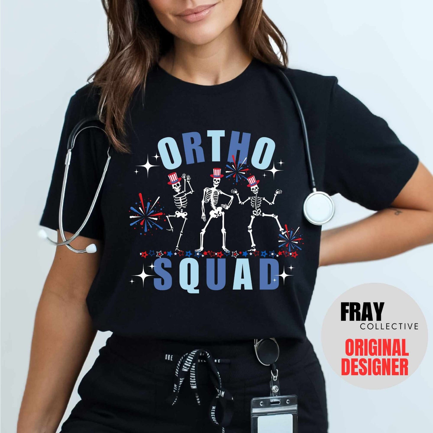 Ortho Nurse Shirt Orthopedics 4th July Shirt Ortho Squad Crew 4th T-Shirt Independence Day Nurse Tee Otho Tech Gift Ortho 4th Team Shirts