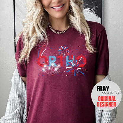 Ortho Nurse 4th of July T-Shirt Orthopedic Shirt Patriotic Ortho Nurse American July 4th Independence Day Ortho Squad Crew Rn Fourth July