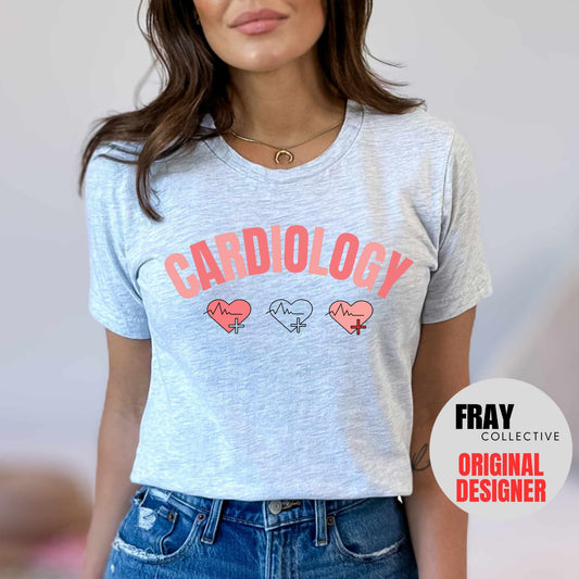 Cardiology Department Cardiac Nurse Shirt Comfort Colors Shirt Cardiology CVICU Nurse ICU Nurse Shirt Cath Lab Cardiologist Anatomical Heart
