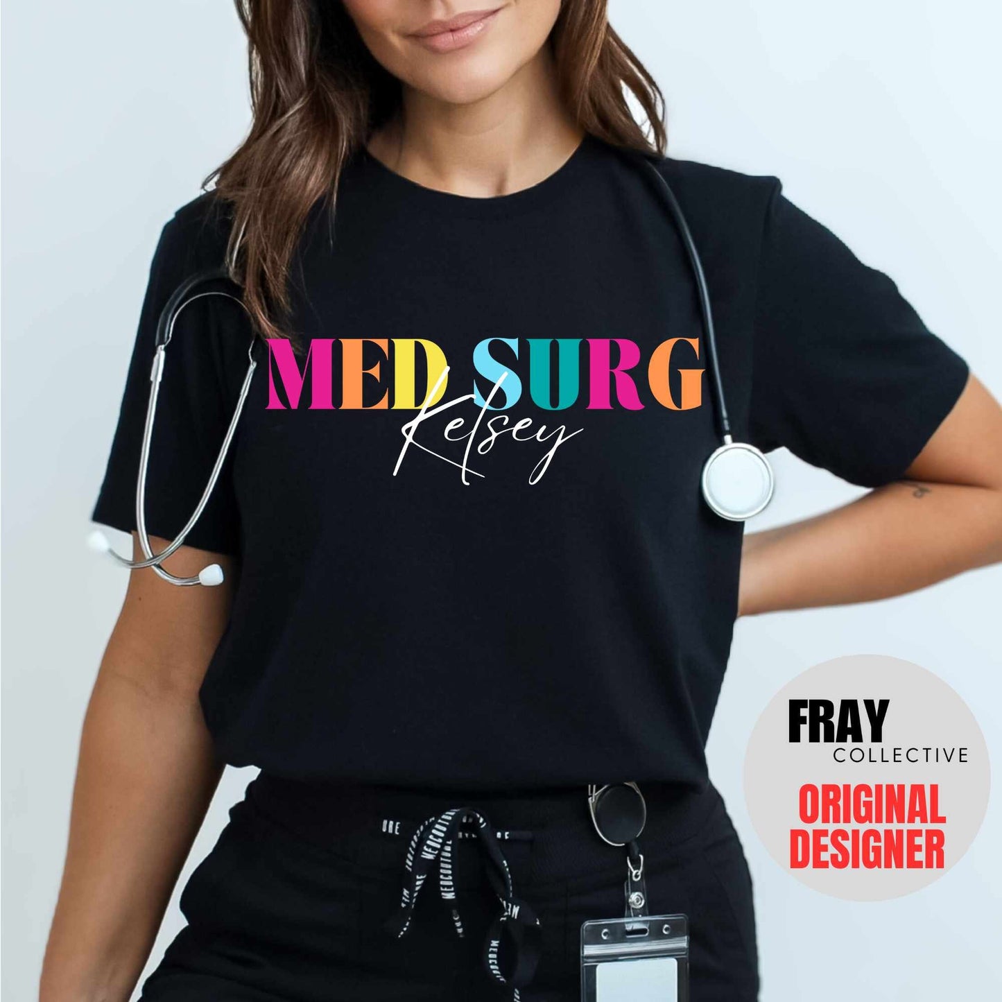 Med Surg Nurse T-Shirt Personalized Medical Surgical Nurse Shirt Custom Med Surg Nursing School Registered Nurse Shirt Future RN Grad Gift