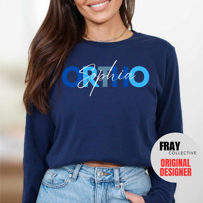 Orthopedic Nurse Long Sleeve Shirt: Personalized Ortho Team Shirts | Orthodontics Shirt