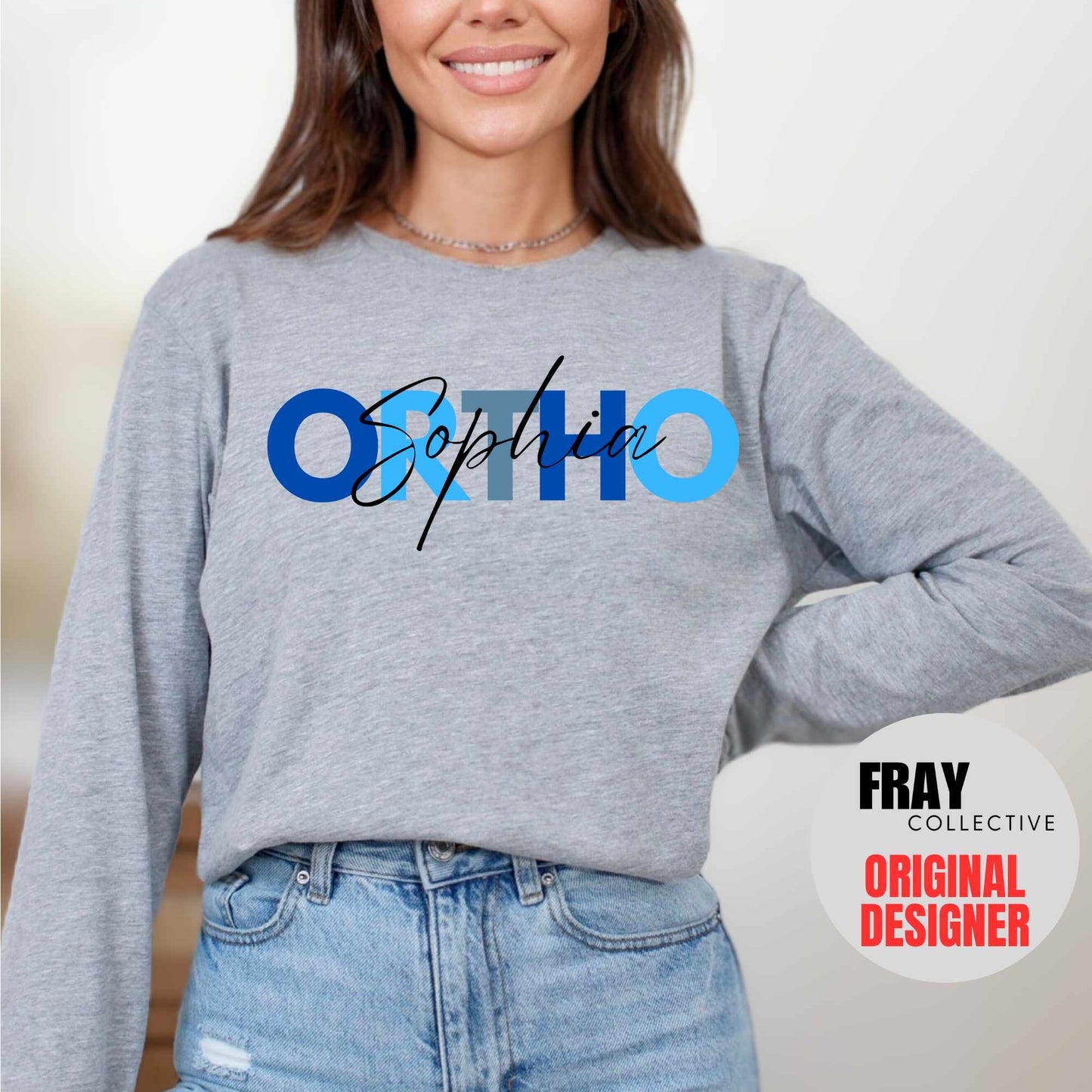 Orthopedic Nurse Long Sleeve Shirt: Personalized Ortho Team Shirts | Orthodontics Shirt