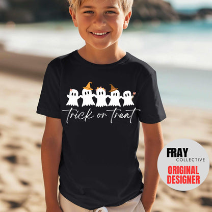 Kids Ghost T-Shirt | Halloween Trick or Treat Tee