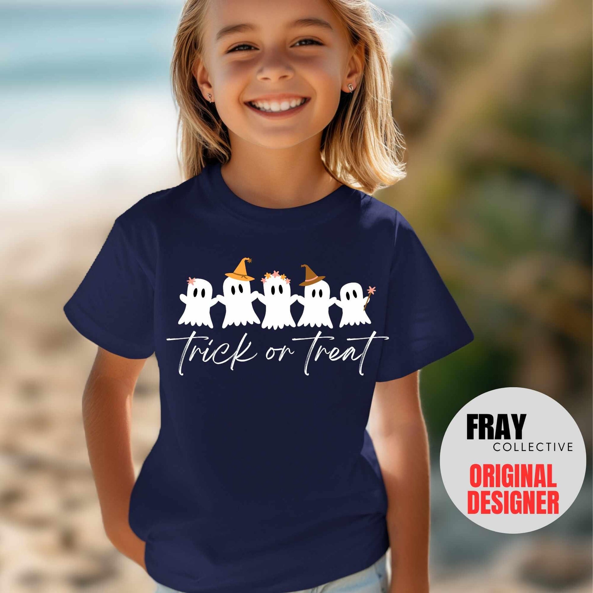 Kids Ghost T-Shirt | Halloween Trick or Treat Tee