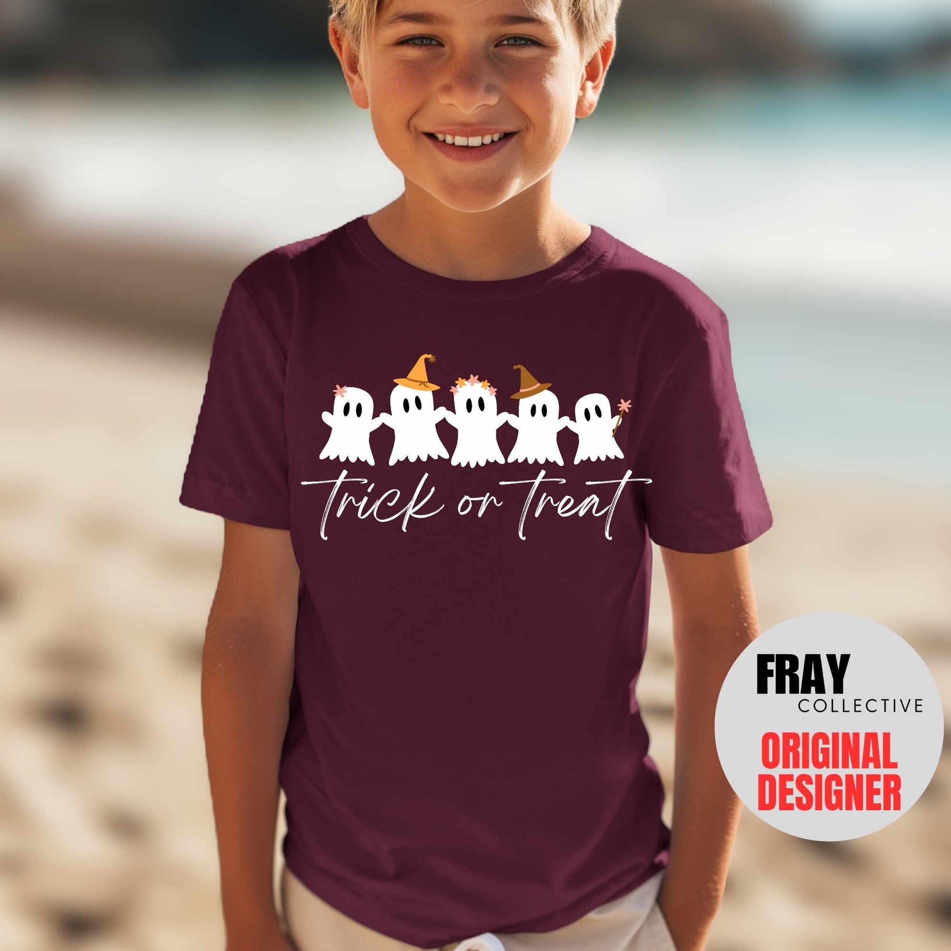 Kids Ghost T-Shirt | Halloween Trick or Treat Tee