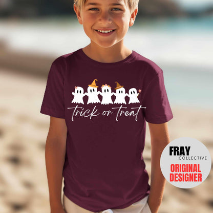 Kids Ghost T-Shirt | Halloween Trick or Treat Tee