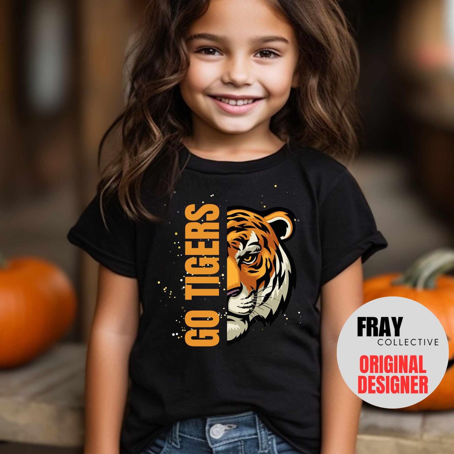 Kids Tigers Shirt Childrens Tigers Football T-Shirt Game Day Tee Team Spirit Shirt Baseball Track And Field Volleyball Cheer Band