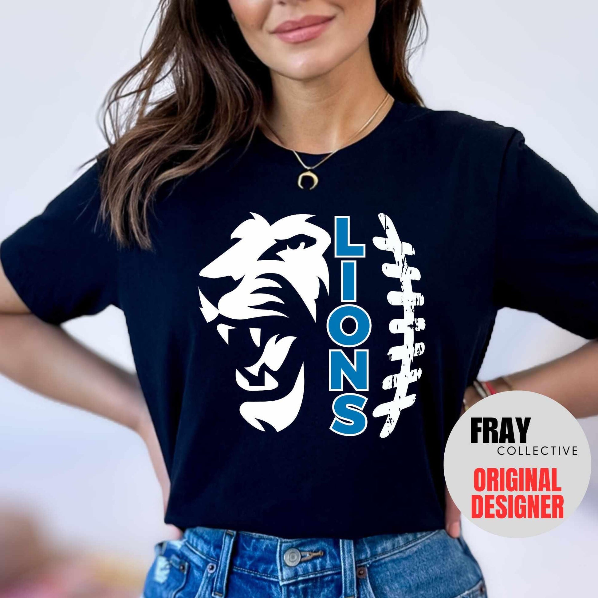 Lions Football Shirt Team Mascot Shirt Tis The Season Football T-Shirt Fan Shirt School Spirit Shirt Mom Football Shirt Dad Football Tee