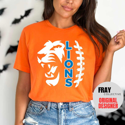 Lions Football Shirt Team Mascot Shirt Tis The Season Football T-Shirt Fan Shirt School Spirit Shirt Mom Football Shirt Dad Football Tee
