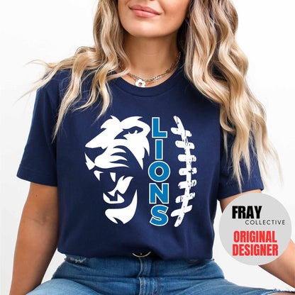 Lions Football Shirt Team Mascot Shirt Tis The Season Football T-Shirt Fan Shirt School Spirit Shirt Mom Football Shirt Dad Football Tee