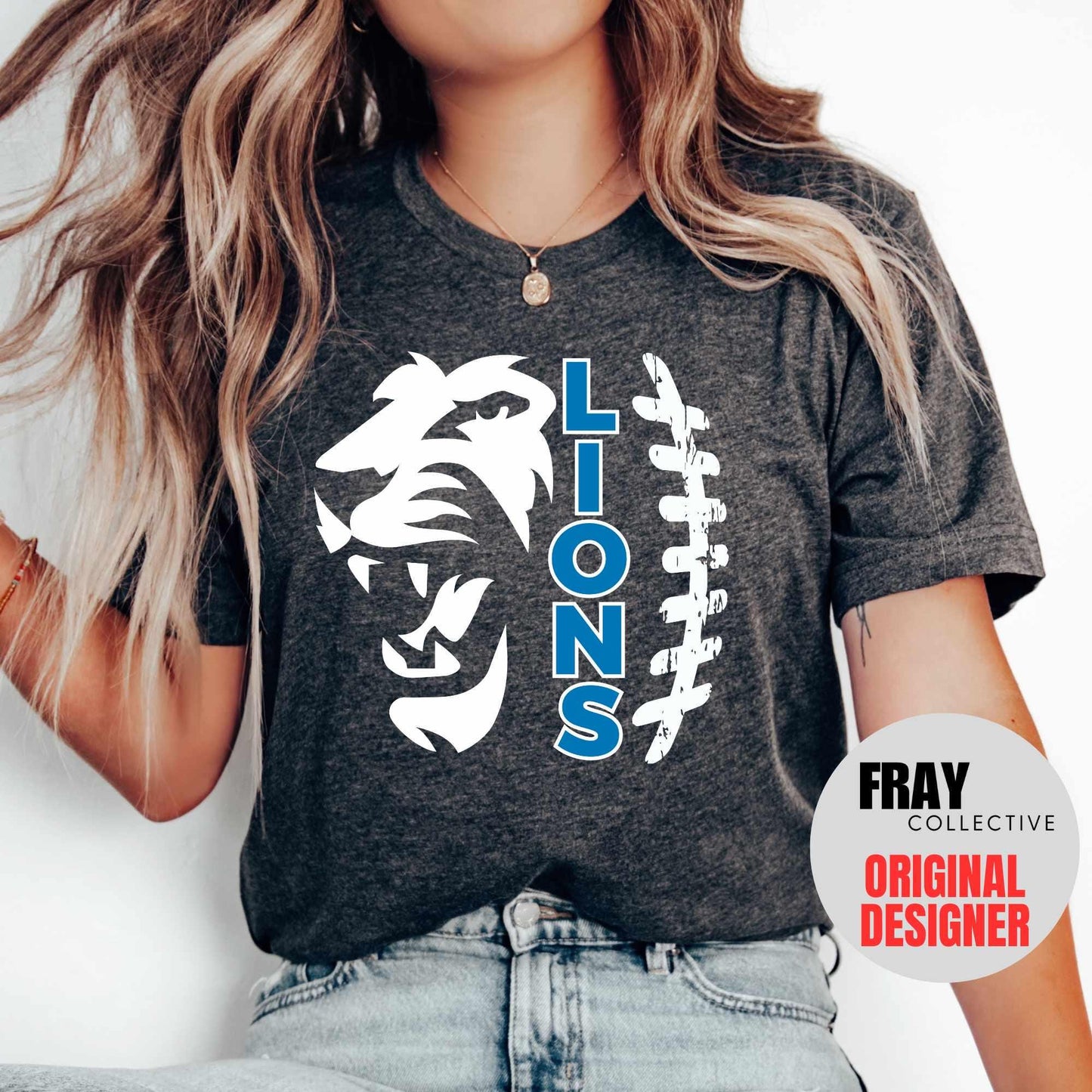Lions Football Shirt Team Mascot Shirt Tis The Season Football T-Shirt Fan Shirt School Spirit Shirt Mom Football Shirt Dad Football Tee