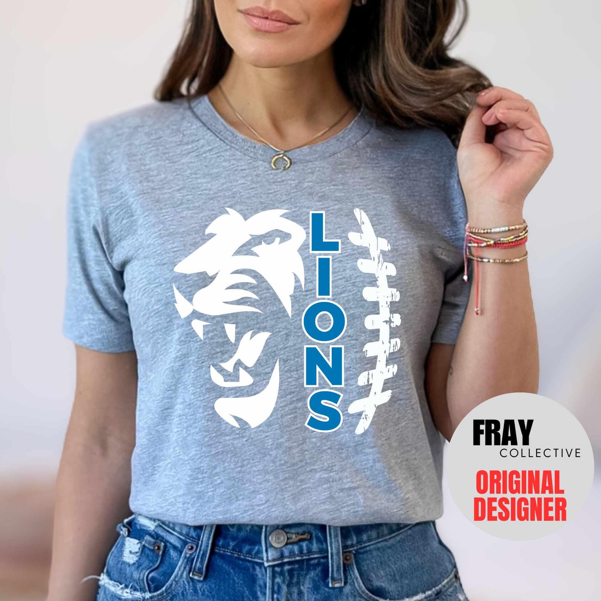 Lions Football Shirt Team Mascot Shirt Tis The Season Football T-Shirt Fan Shirt School Spirit Shirt Mom Football Shirt Dad Football Tee