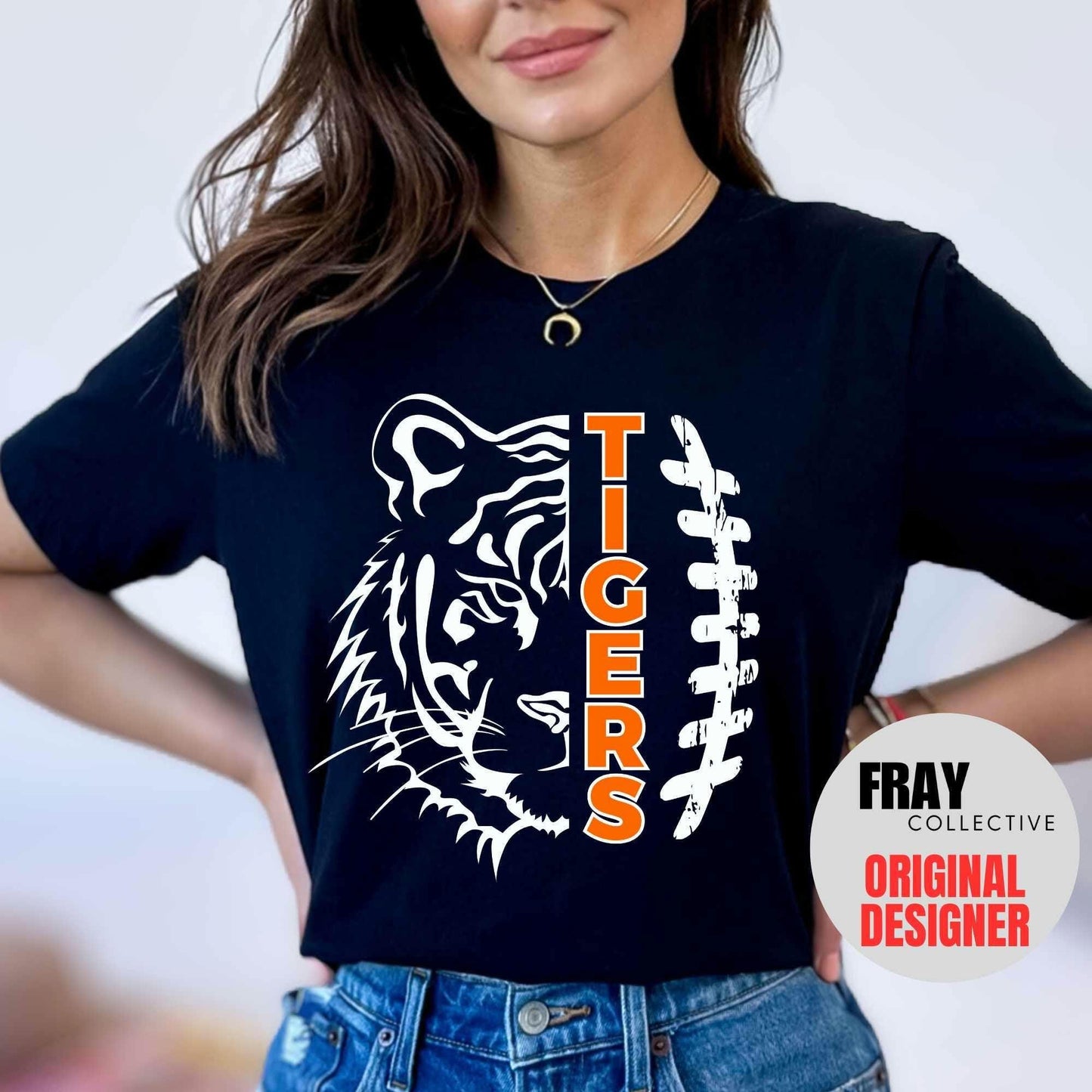 Tigers Football Shirt Tigers Tshirt Tiger Pride Tee Retro School Spirit Football Mom Go Tigers Game Day Tee Vintage School Run The Dang Ball