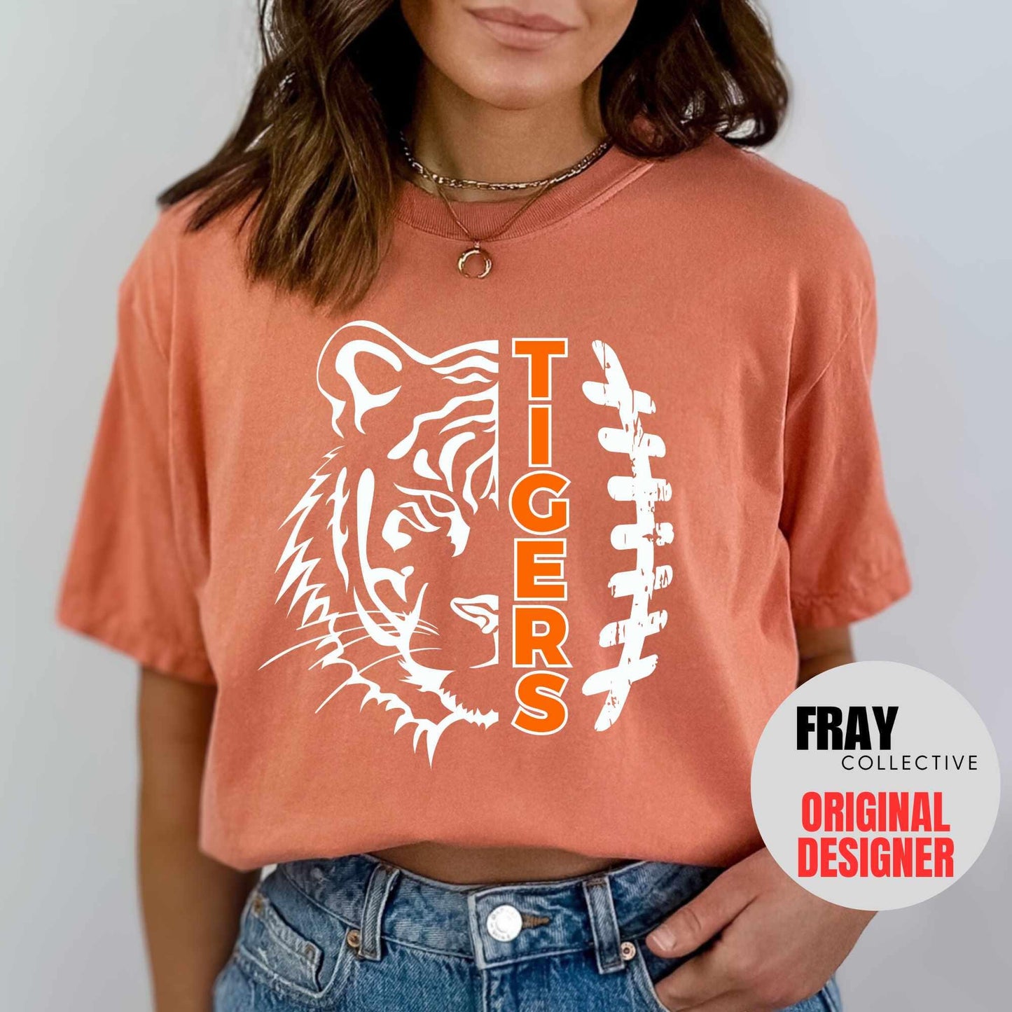 Comfort Colors Tigers Football Shirt | Tigers Mascot T-shirt