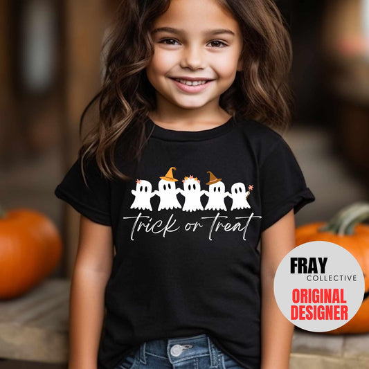 Kids Ghost T-Shirt | Halloween Trick or Treat Tee