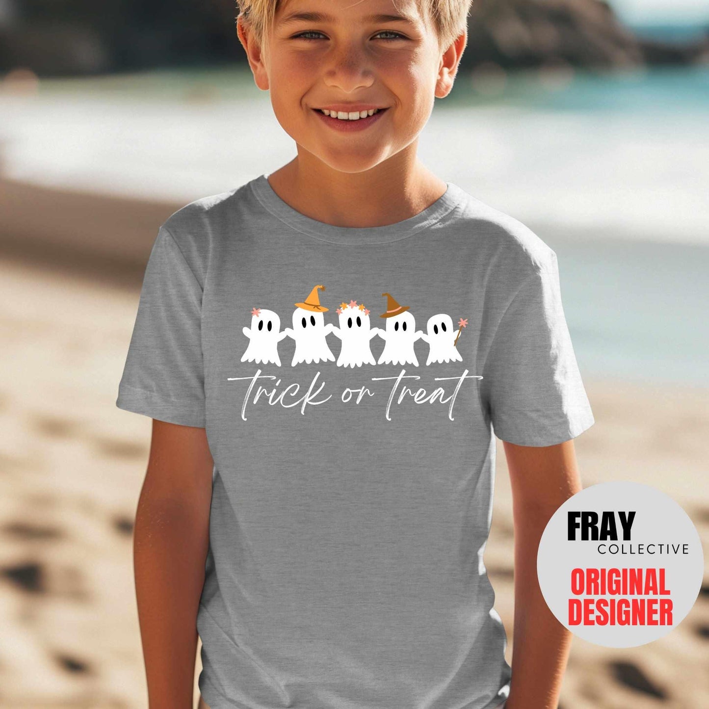 Kids Ghost T-Shirt | Halloween Trick or Treat Tee