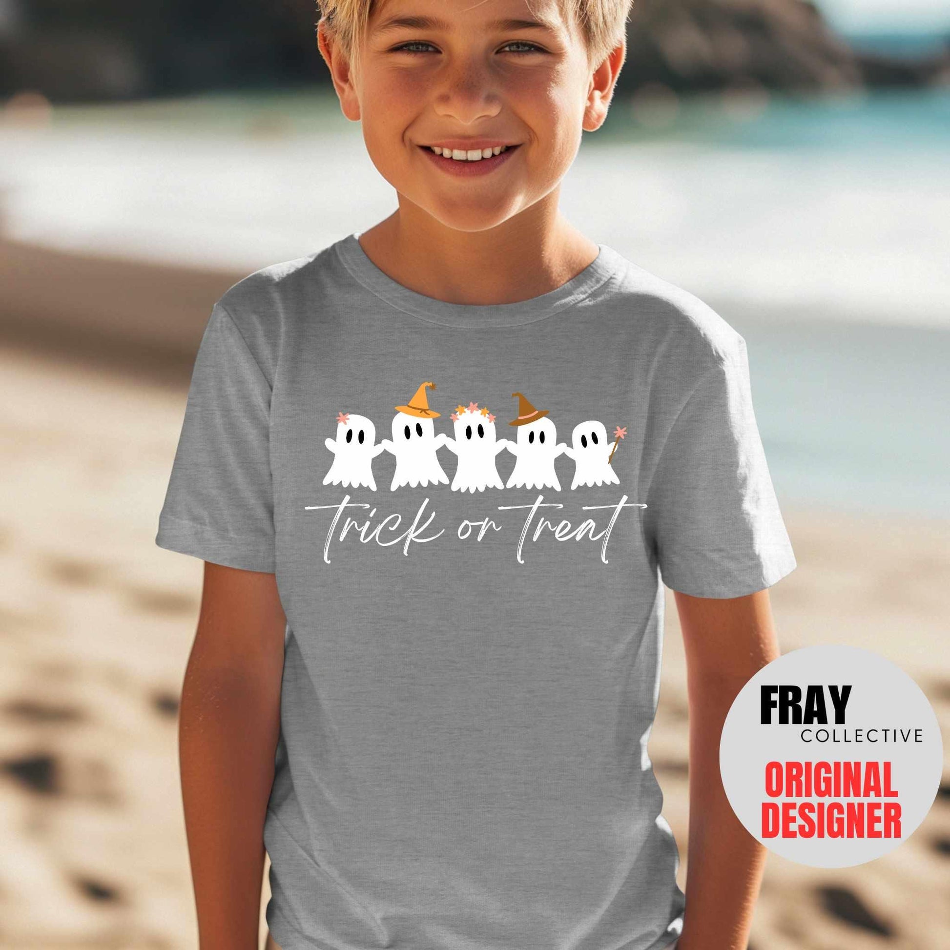 Kids Ghost T-Shirt | Halloween Trick or Treat Tee