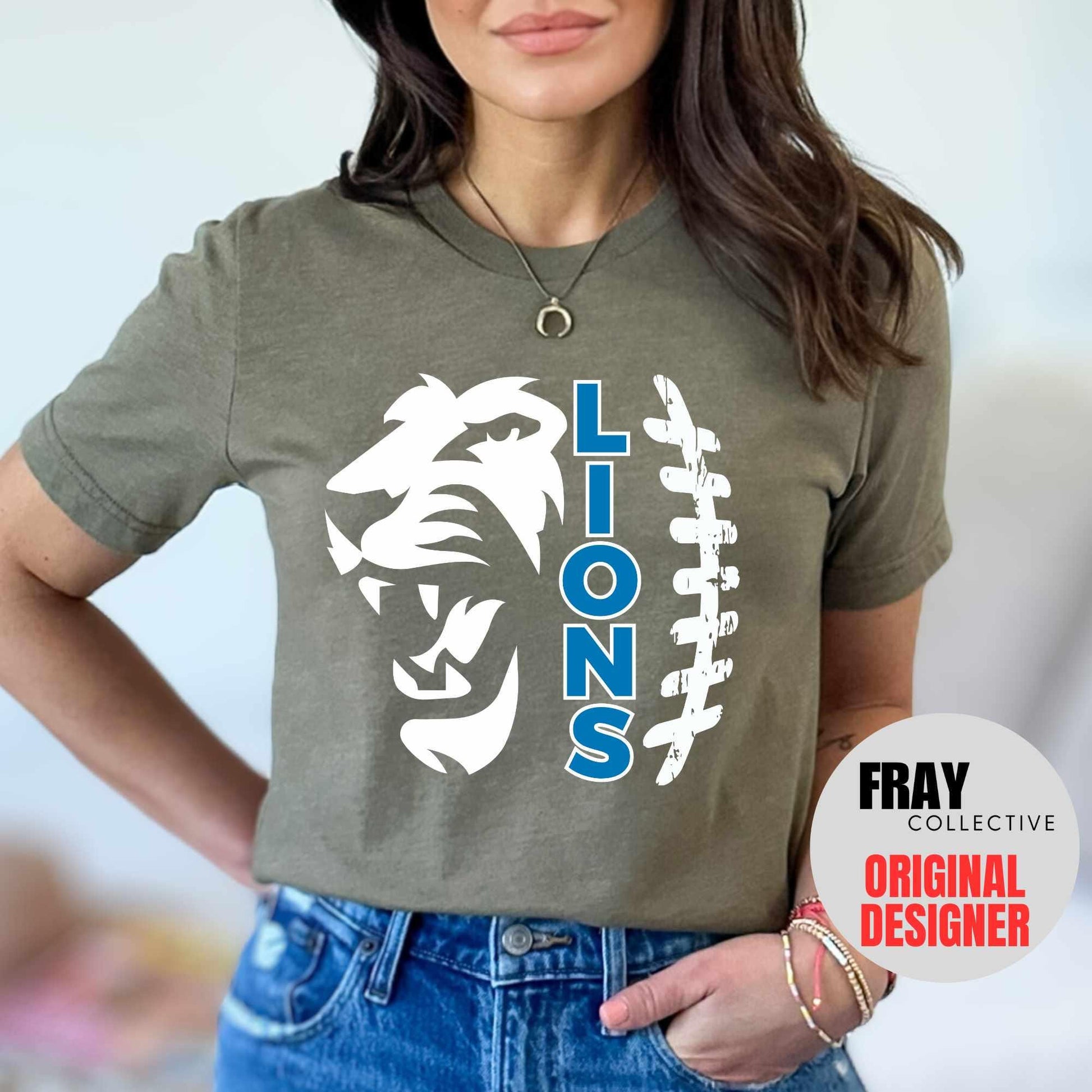 Lions Football Shirt Team Mascot Shirt Tis The Season Football T-Shirt Fan Shirt School Spirit Shirt Mom Football Shirt Dad Football Tee