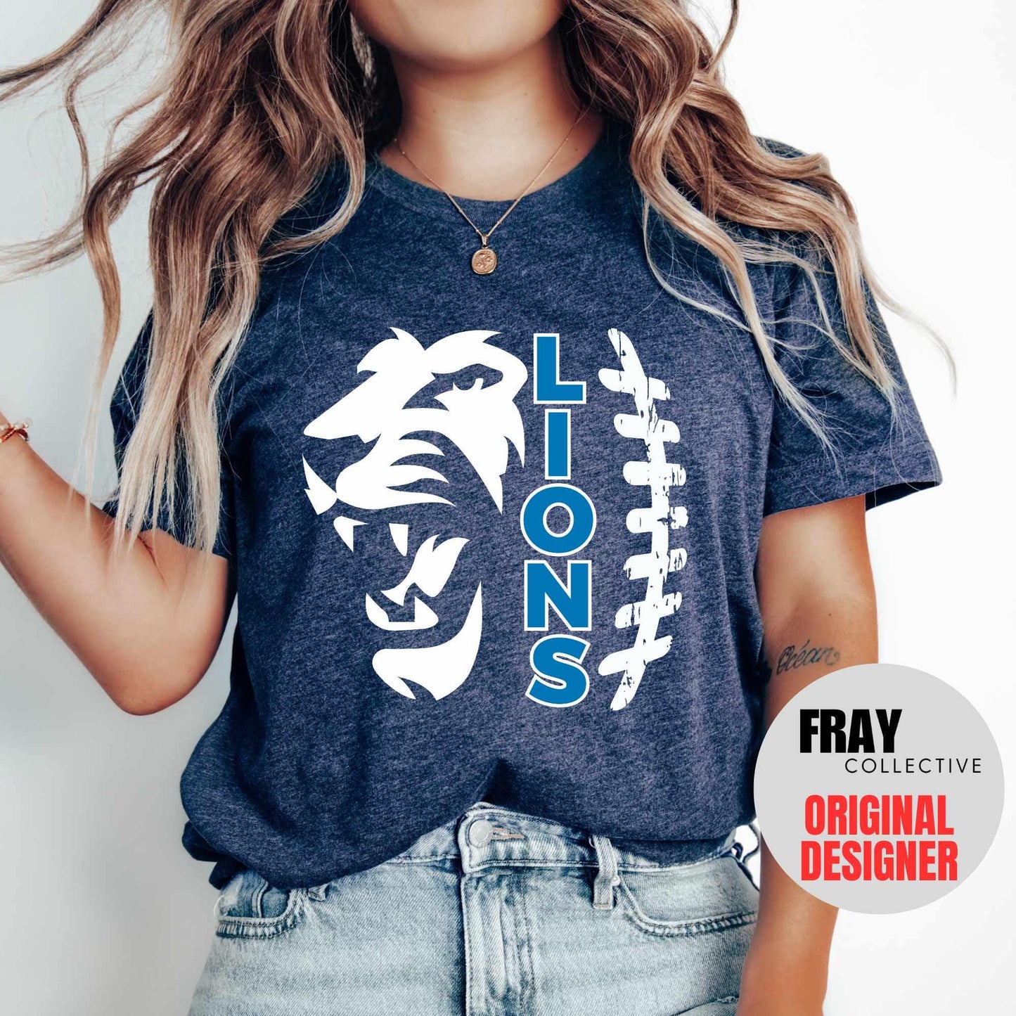 Lions Football Shirt Team Mascot Shirt Tis The Season Football T-Shirt Fan Shirt School Spirit Shirt Mom Football Shirt Dad Football Tee