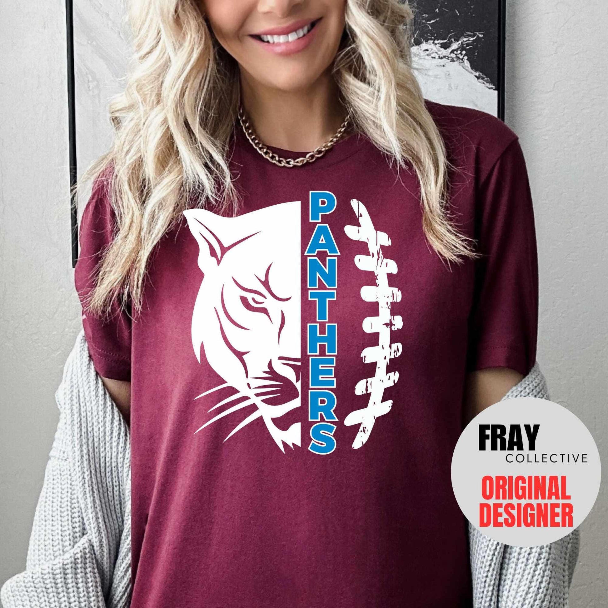 Panthers Football Shirt Team Mascot T-Shirt Panthers School Spirit Panthers VolleyBall Basketball Panthers School Shirt Homecoming Fan
