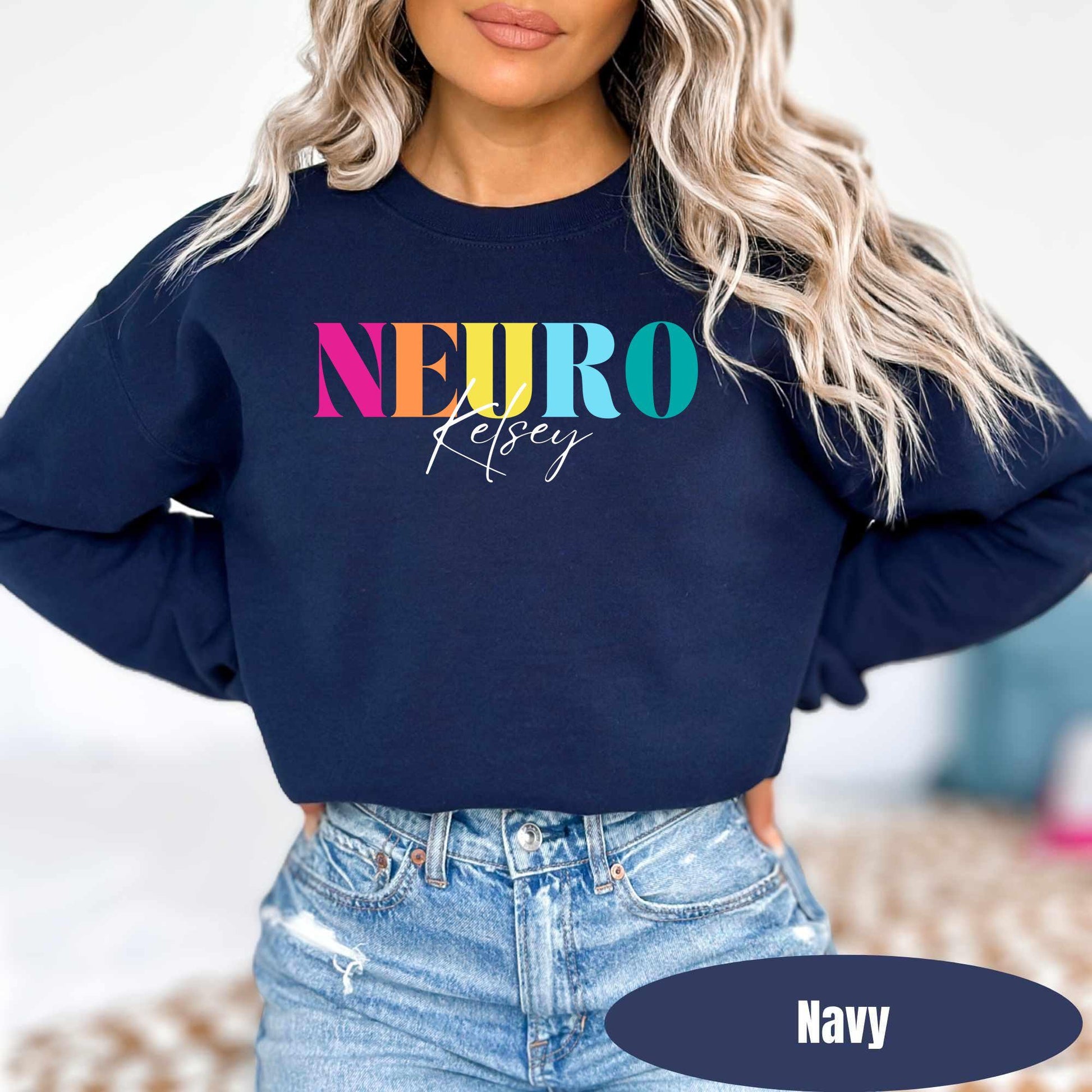 Personalized Neuro Sweatshirt | Custom Neurology Pullover | Neuro Nurse Sweater