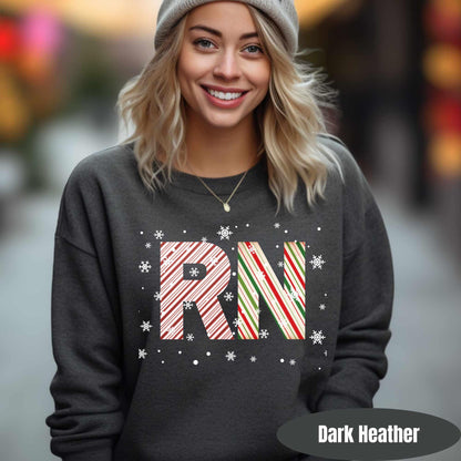 RN Sweatshirt Registered Nurse Sweatshirt Christmas RN Shirt Gift for Nurse peds lvn lpn Shirt Christmas Nurse Gift RN T-Shirt rn Sweater