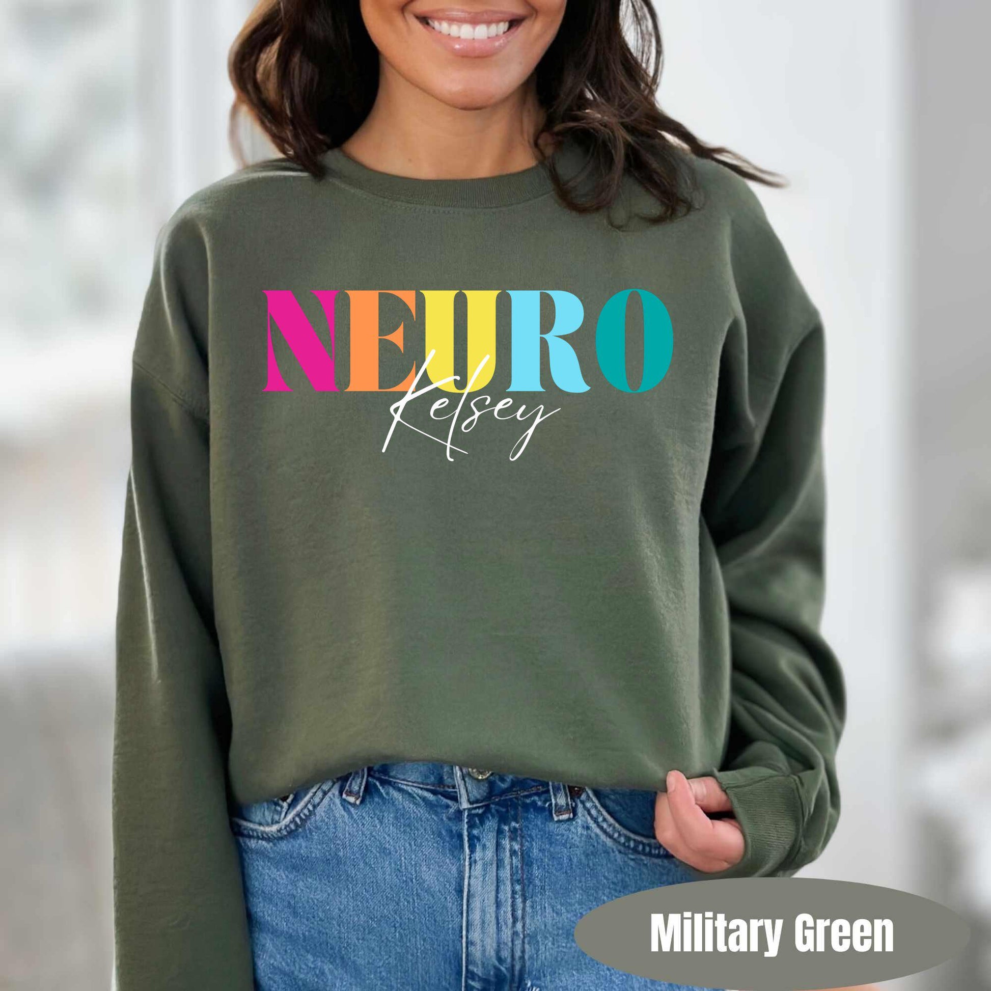 Personalized Neuro Sweatshirt | Custom Neurology Pullover | Neuro Nurse Sweater