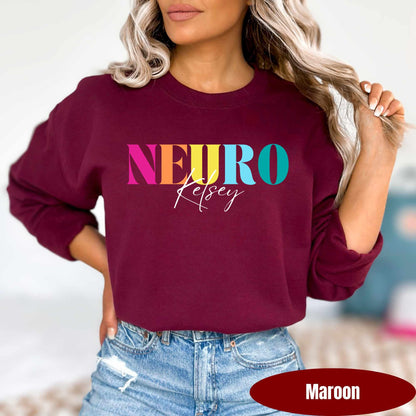 Personalized Neuro Sweatshirt | Custom Neurology Pullover | Neuro Nurse Sweater
