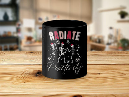 Comfort Colors Radiate Positivity Christmas Sweatshirt | Radiology Sweater | Rad Tech Pullover