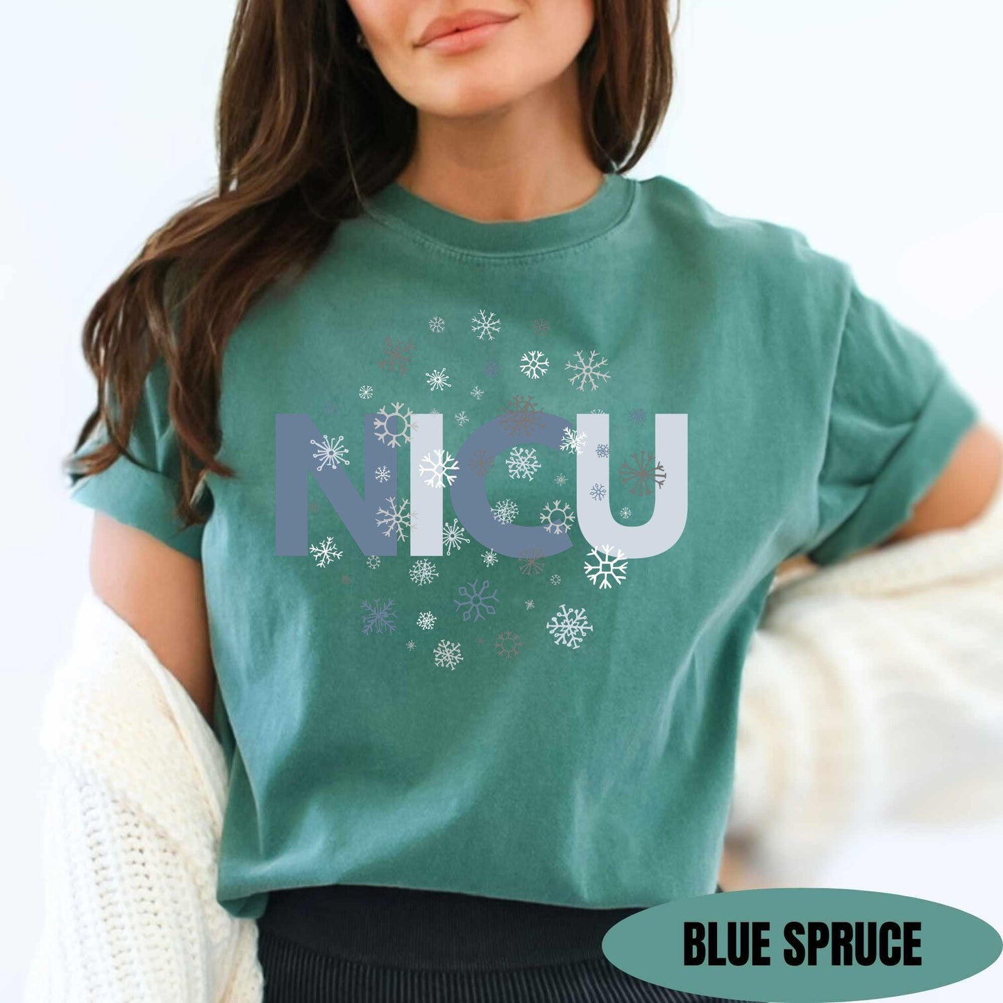 NICU Christmas Shirt Comfort Colors NICU Nurse Christmas T-Shirt NICU Crew Xmas Group Shirts Neonatal Icu Nurse Gift for Nicu Rn Grad Gift
