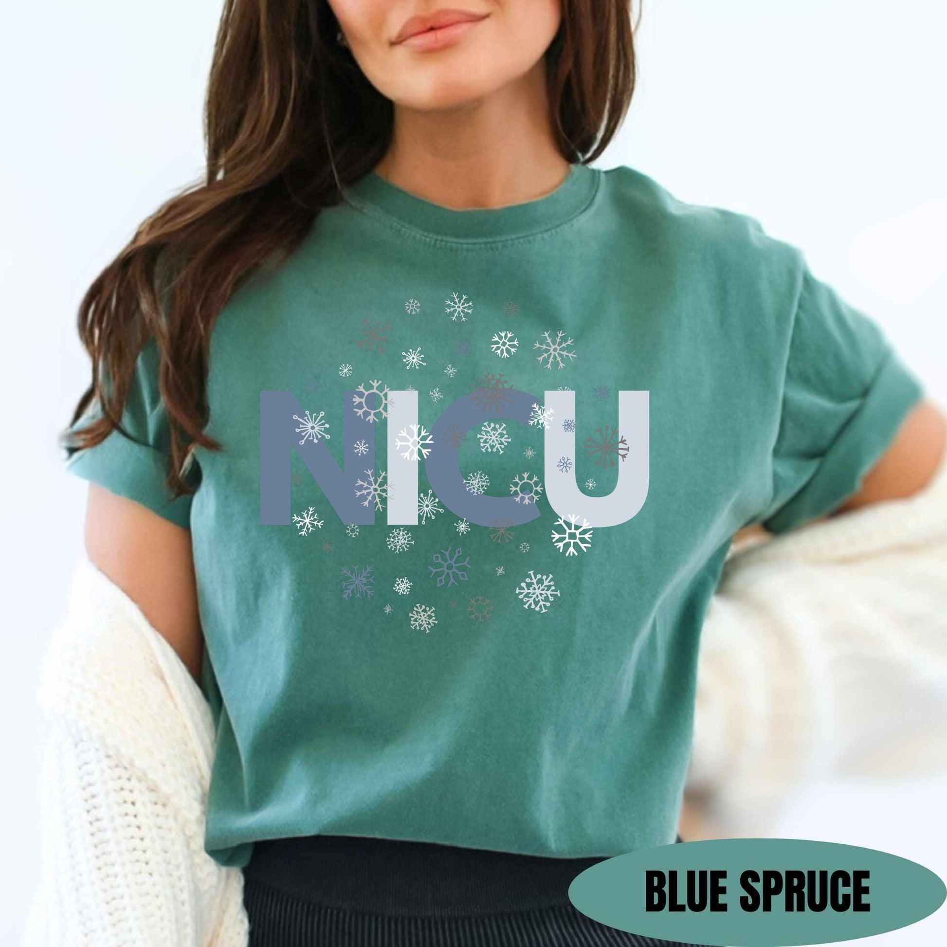 NICU Christmas Shirt Comfort Colors NICU Nurse Christmas T-Shirt NICU Crew Xmas Group Shirts Neonatal Icu Nurse Gift for Nicu Rn Grad Gift