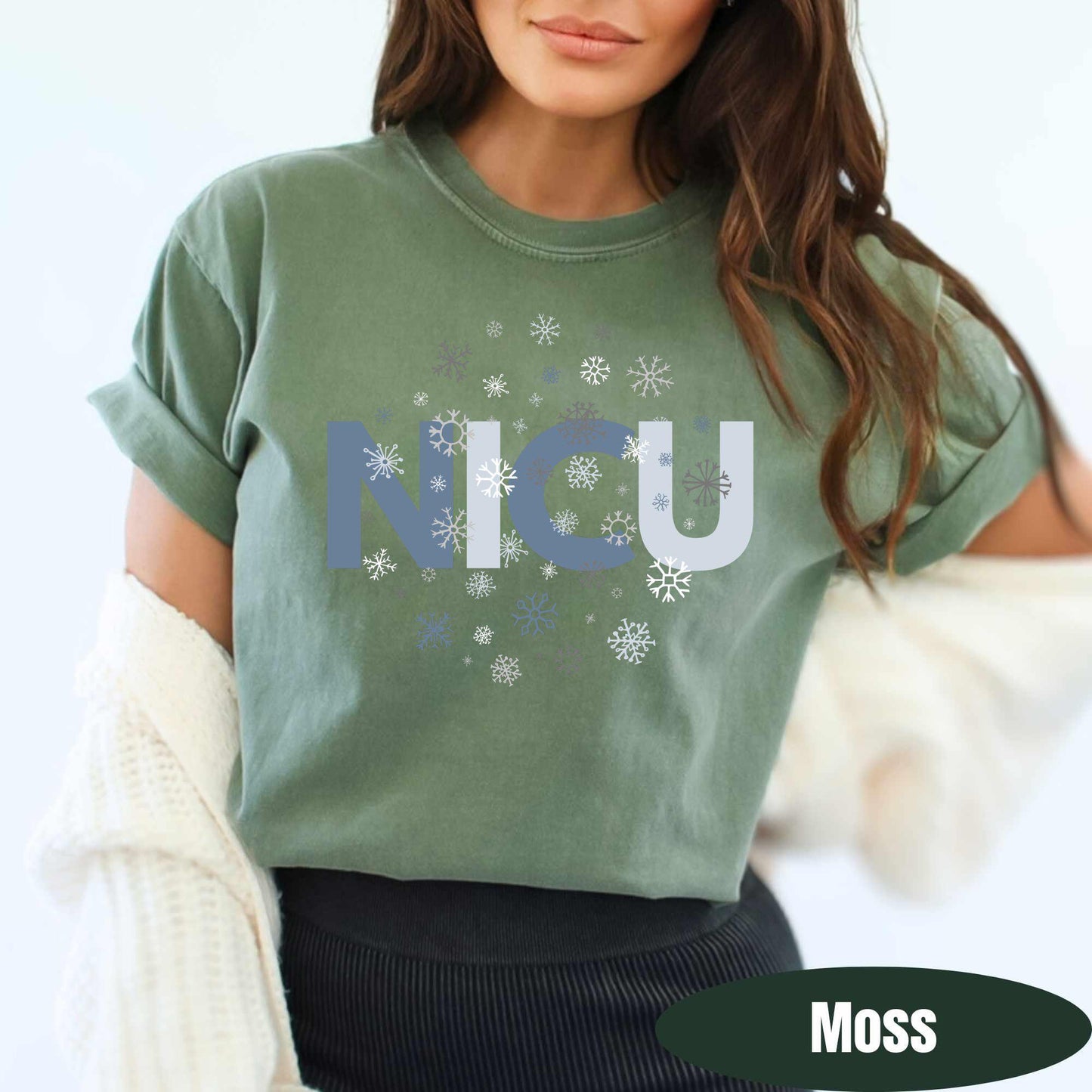 NICU Christmas Shirt Comfort Colors NICU Nurse Christmas T-Shirt NICU Crew Xmas Group Shirts Neonatal Icu Nurse Gift for Nicu Rn Grad Gift