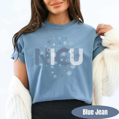 NICU Christmas Shirt Comfort Colors NICU Nurse Christmas T-Shirt NICU Crew Xmas Group Shirts Neonatal Icu Nurse Gift for Nicu Rn Grad Gift