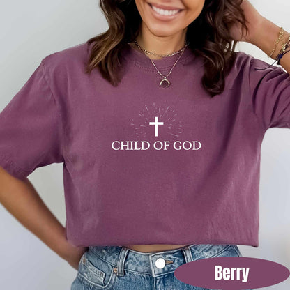Child of God Shirt Comfort Colors Jesus is King Unisex Christian Tee Bible Verse Shirt Scripture Tee Christian Streetwear Faith Church Tee