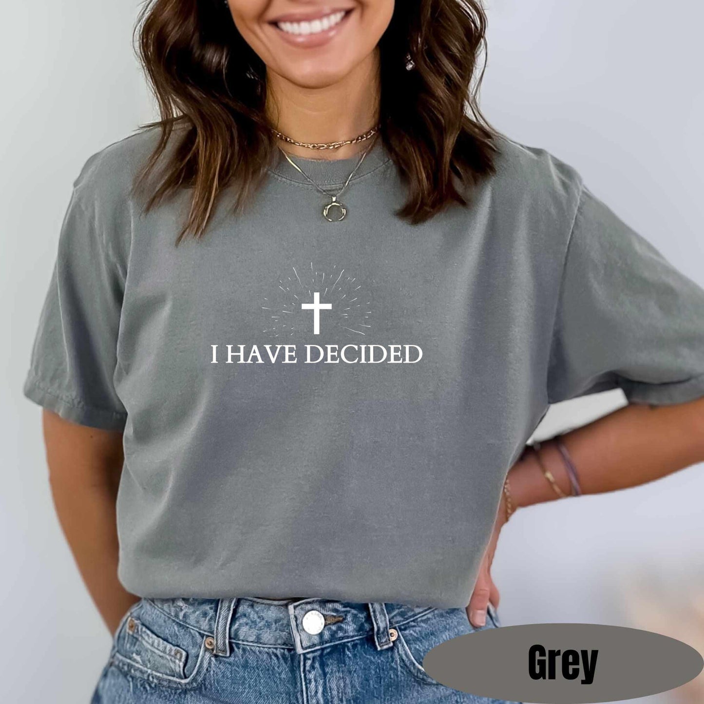I Have Decided Baptism Shirt Comfort Colors Christian Tshirt Bible Verse Faith Church Group Shirts Christian Street Wear Religious Tshirt