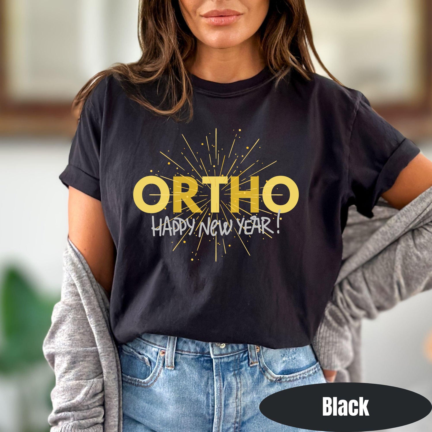 Ortho Nurse Shirt Comfort Colors Ortho New Years TShirt 2025 Orthopedic Tee NYE Ortho Squad Crew TShirt Bone To Be Wild Orthodontist Shirt
