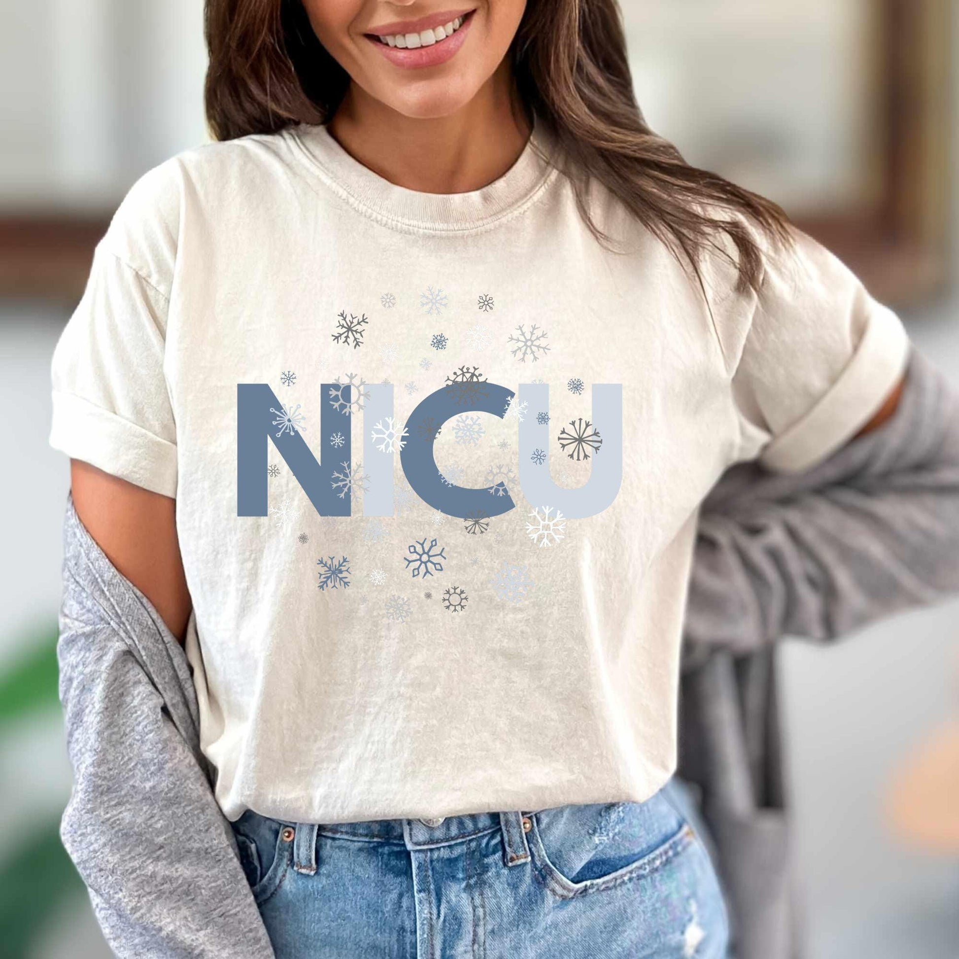 NICU Christmas Shirt Comfort Colors NICU Nurse Christmas T-Shirt NICU Crew Xmas Group Shirts Neonatal Icu Nurse Gift for Nicu Rn Grad Gift