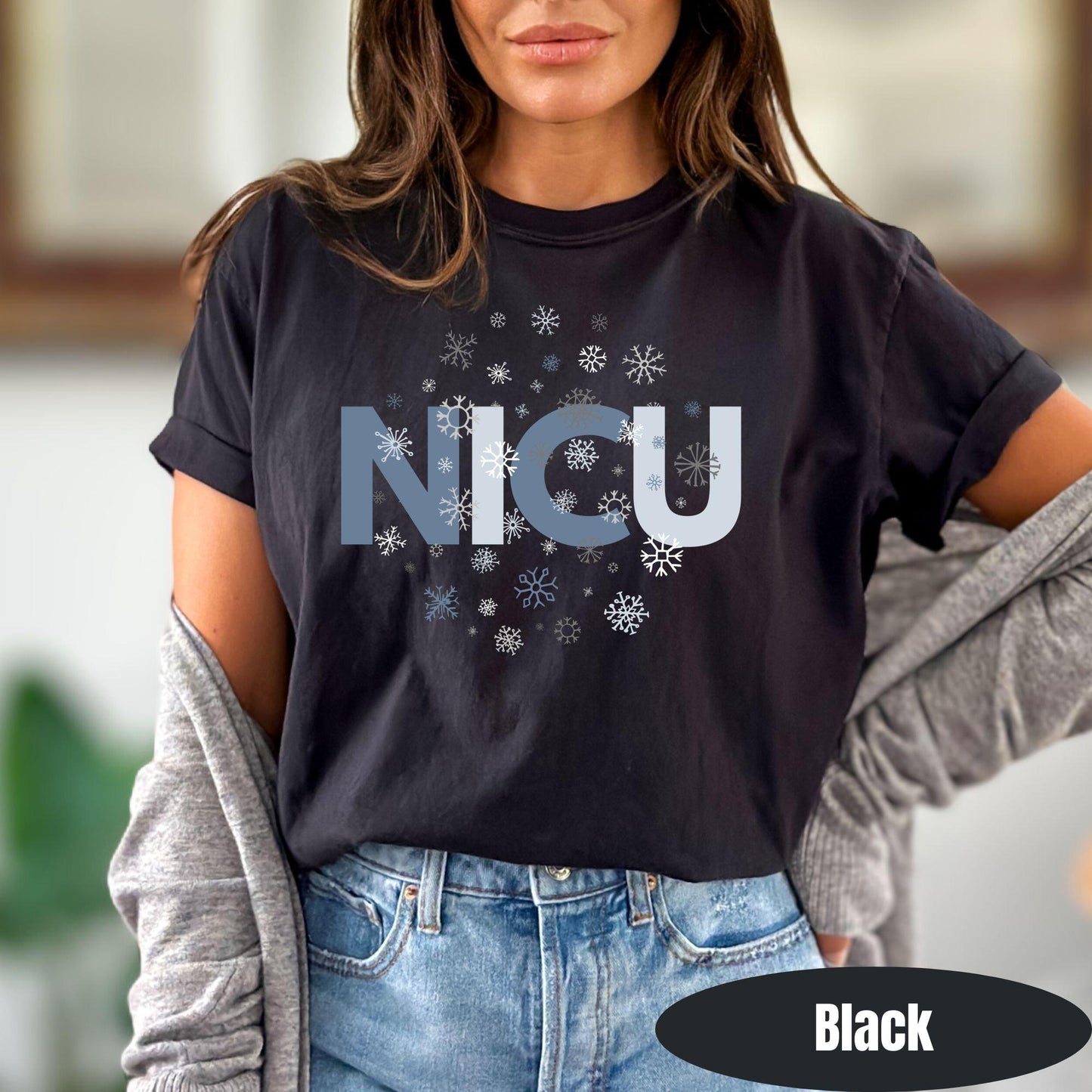 NICU Christmas Shirt Comfort Colors NICU Nurse Christmas T-Shirt NICU Crew Xmas Group Shirts Neonatal Icu Nurse Gift for Nicu Rn Grad Gift