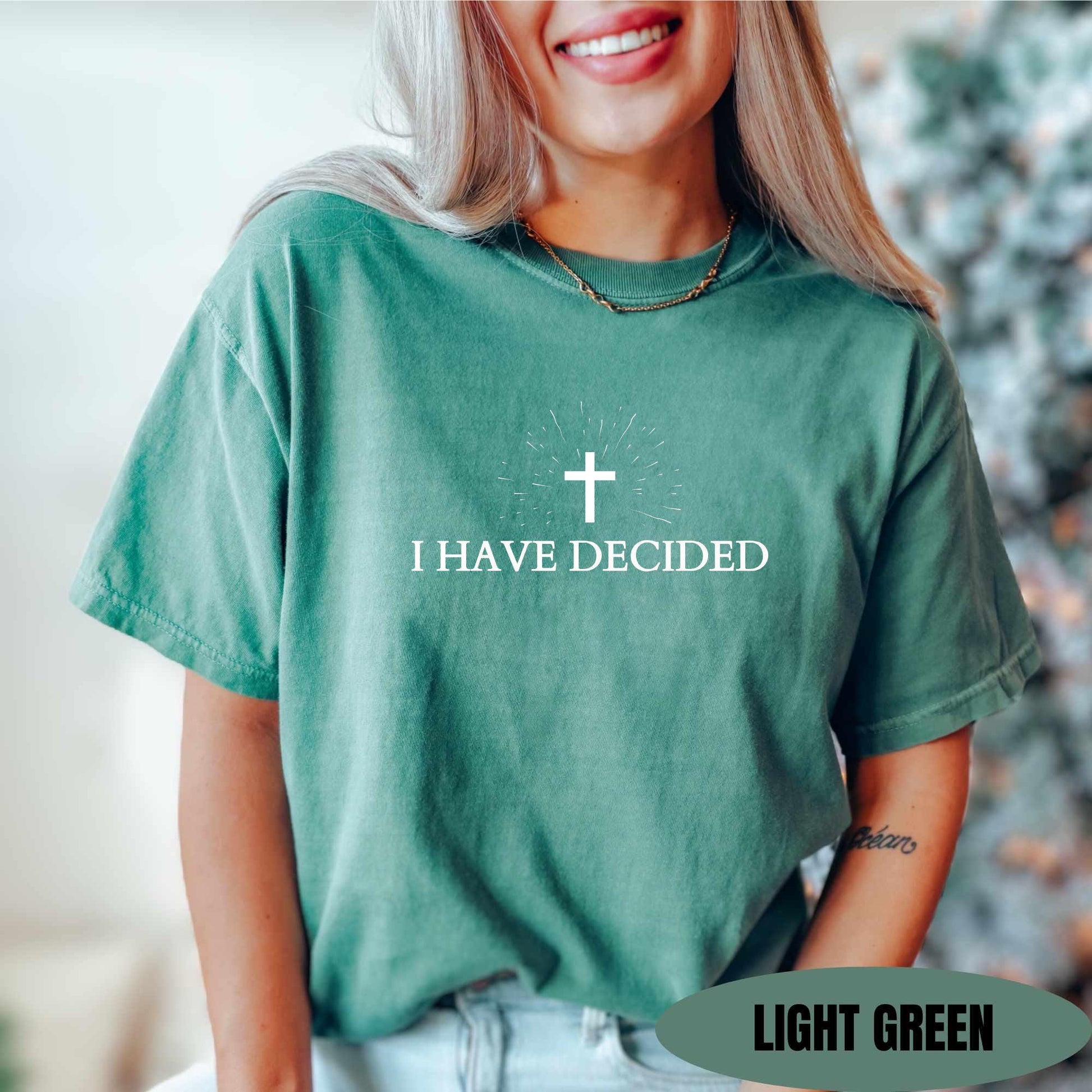 I Have Decided Baptism Shirt Comfort Colors Christian Tshirt Bible Verse Faith Church Group Shirts Christian Street Wear Religious Tshirt