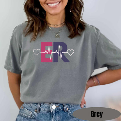 Emergency Department Valentines Day Shirt Comfort Colors ER Valentines Day Tee ER Ed Nurse Rn Tech Vday Emergency Medicine Cupids Favorite