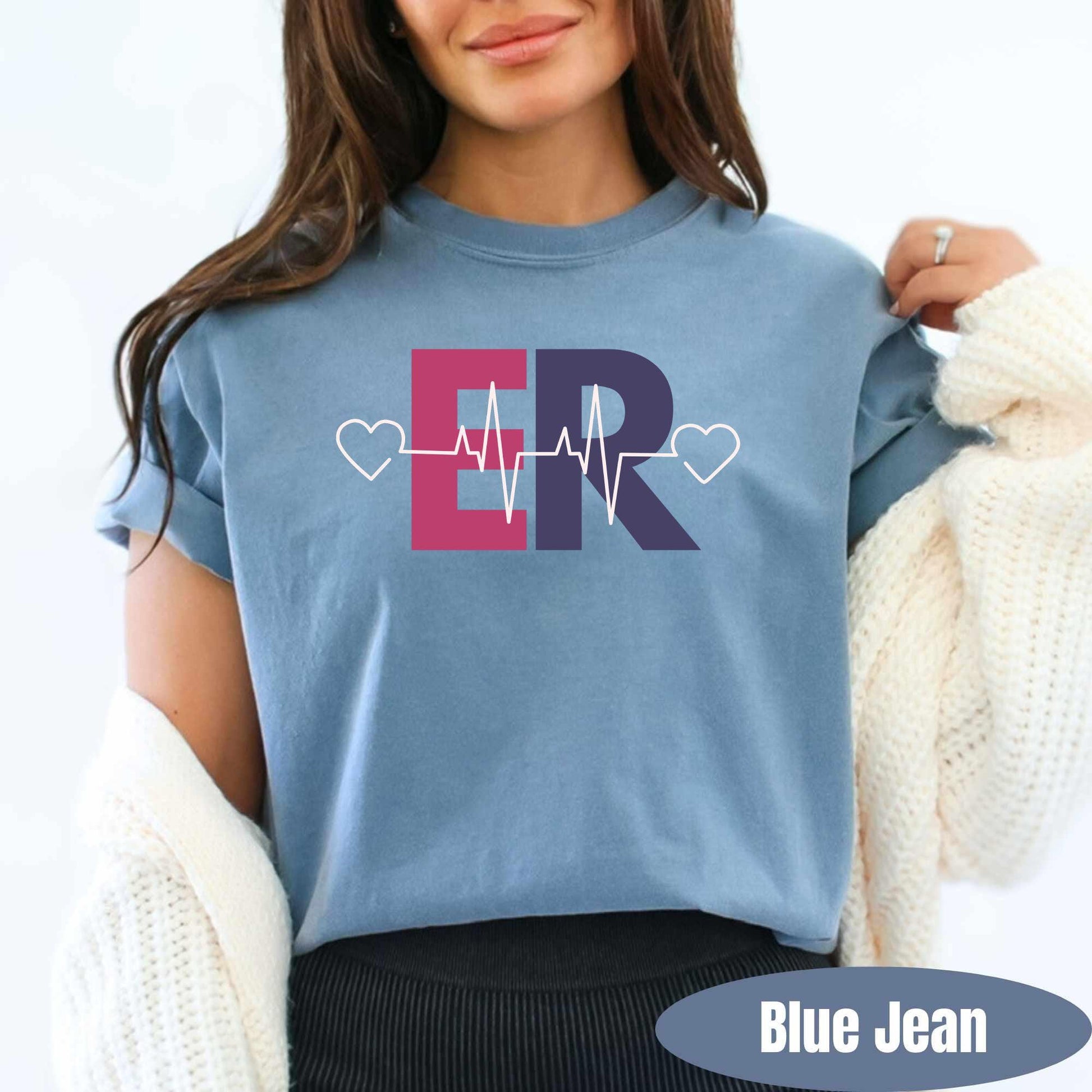 Emergency Department Valentines Day Shirt Comfort Colors ER Valentines Day Tee ER Ed Nurse Rn Tech Vday Emergency Medicine Cupids Favorite