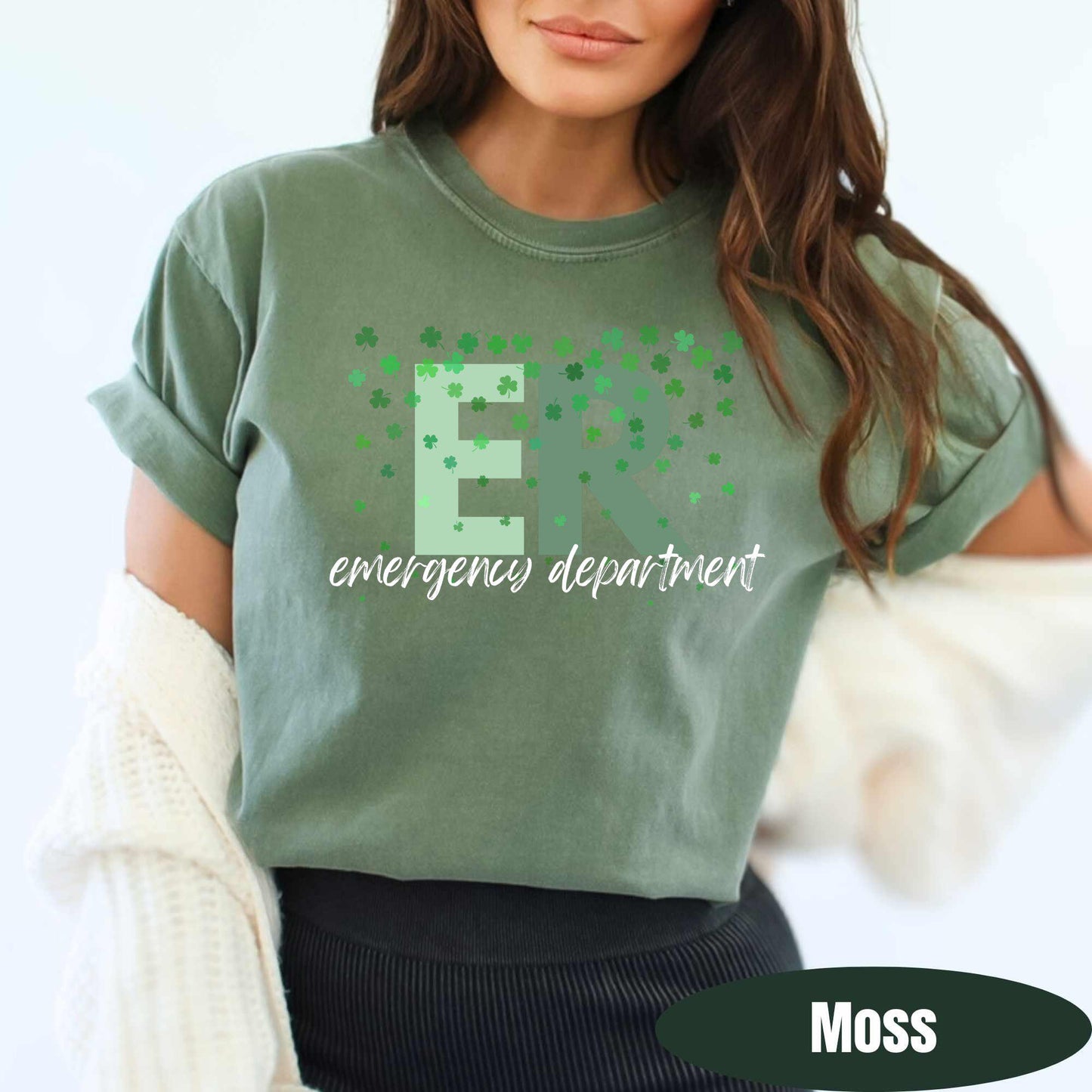 ER St Patricks Day Shirt: Comfort Colors Emergency Room Tee