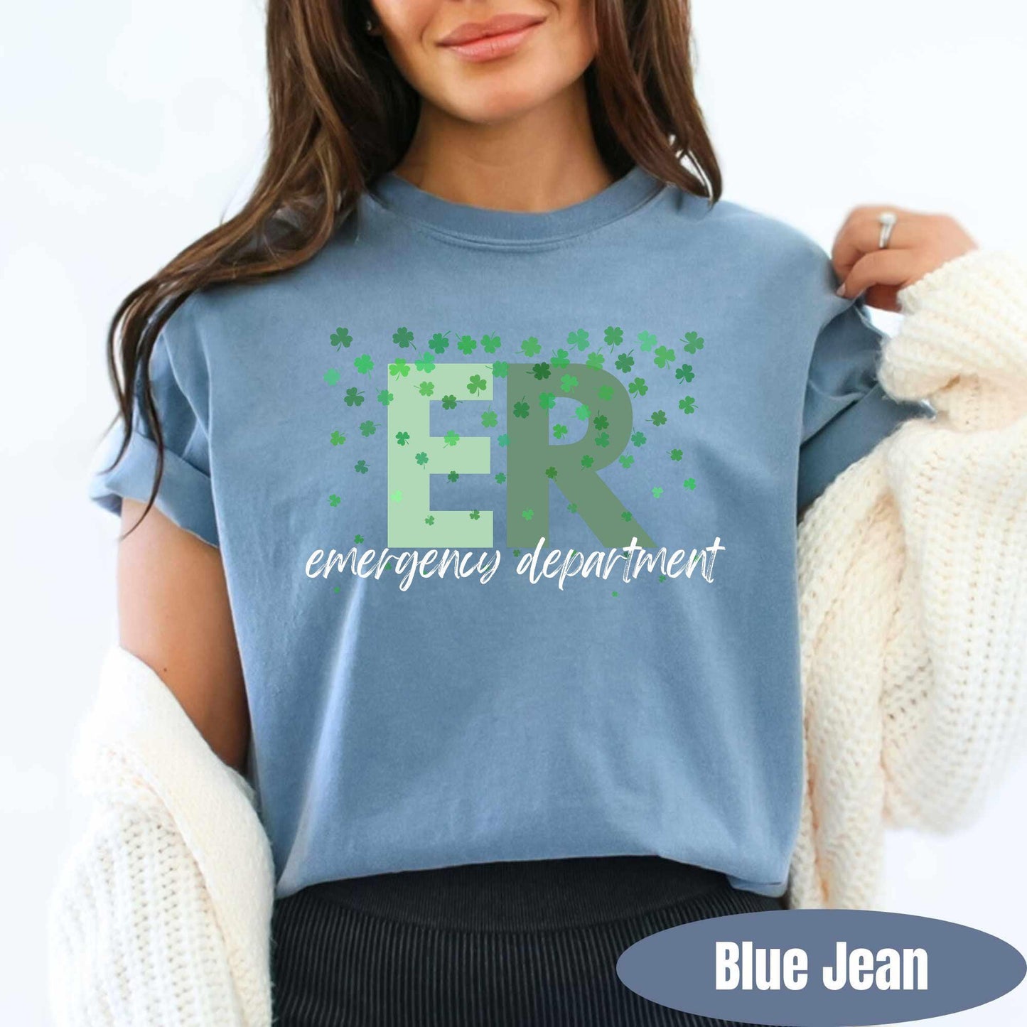 ER St Patricks Day Shirt: Comfort Colors Emergency Room Tee